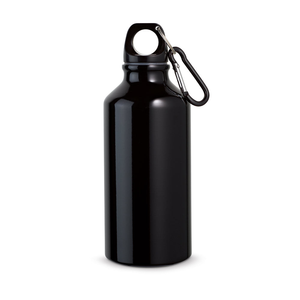 LANDSCAPE S. Garrafa de desporto em alumínio com mosquetão 400 mL