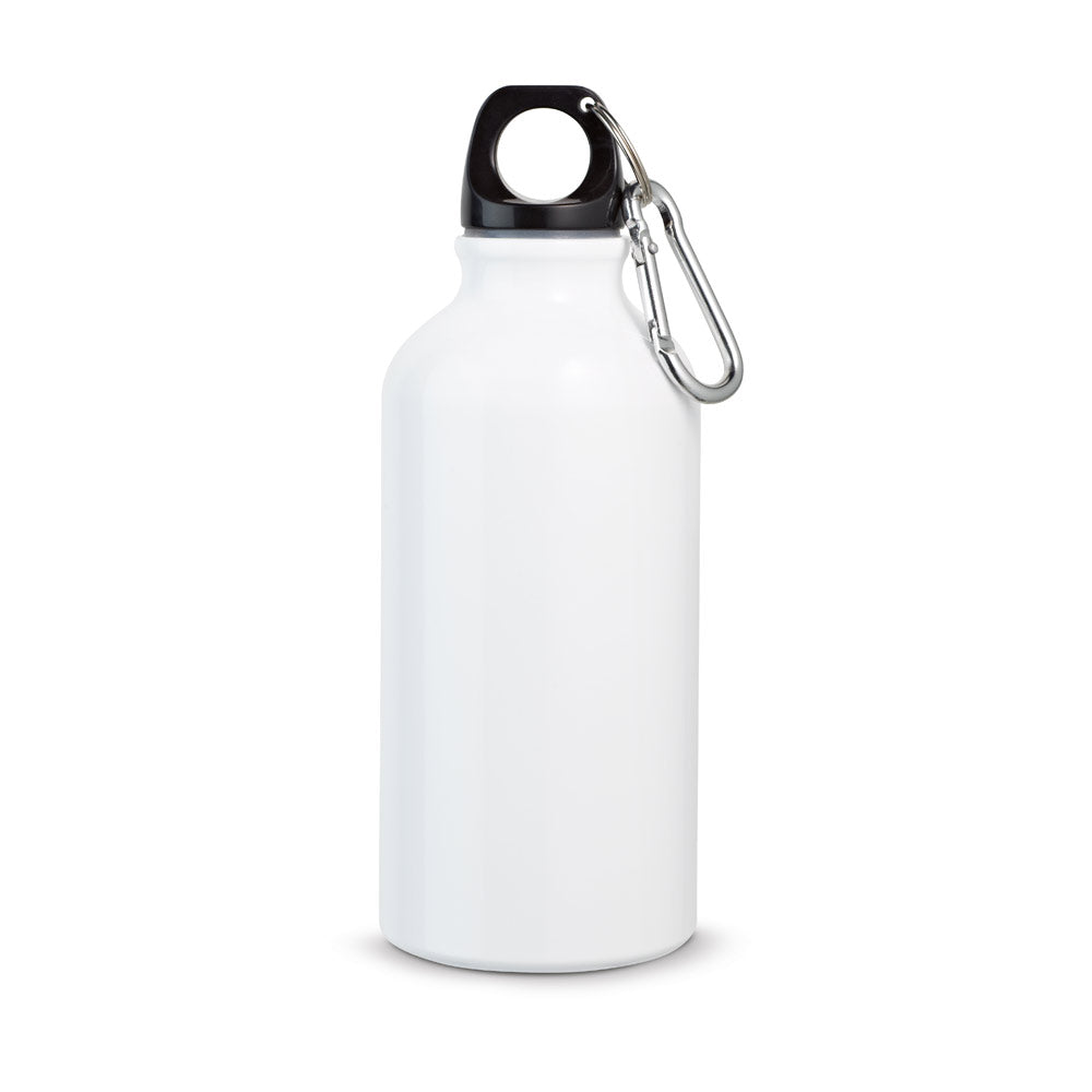 LANDSCAPE S. Garrafa de desporto em alumínio com mosquetão 400 mL