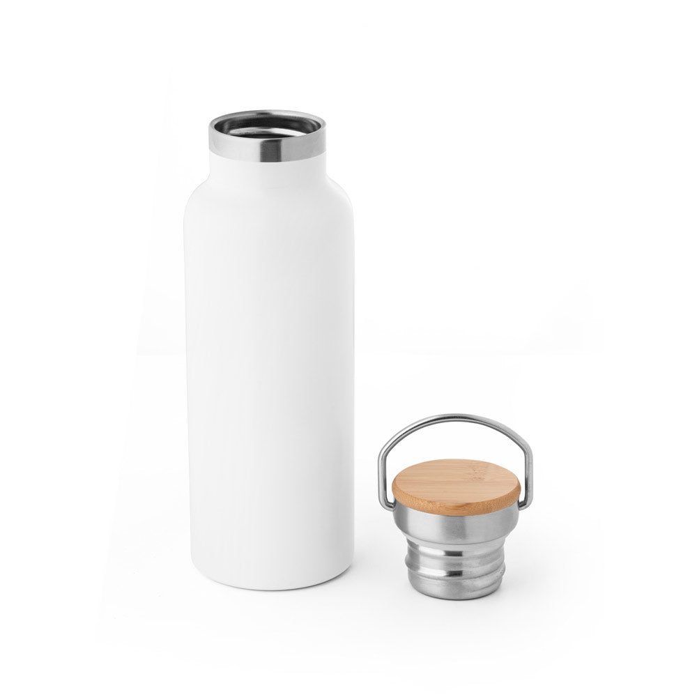 RAGNAR. Garrafa em aço inoxidável (36% reciclado) de parede dupla térmica, isolada a vácuo 570 mL