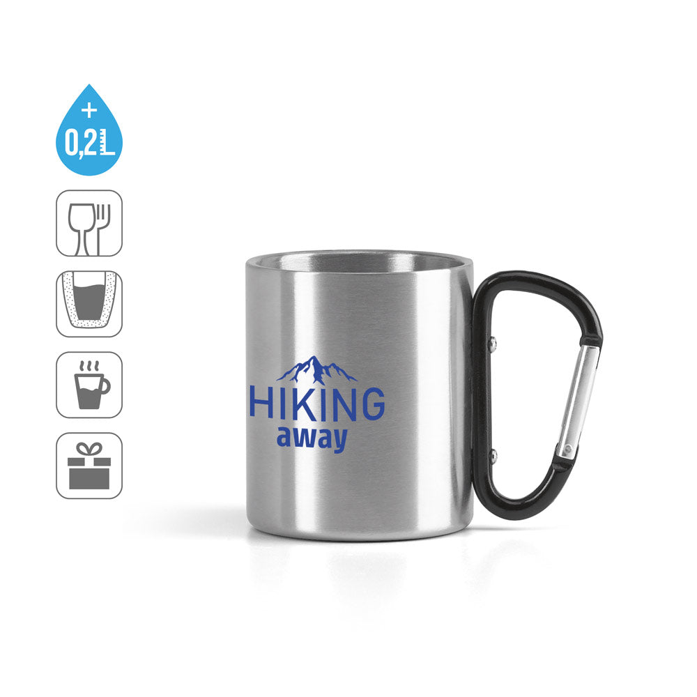 WINGS. Caneca em aço inoxidável 230 mL