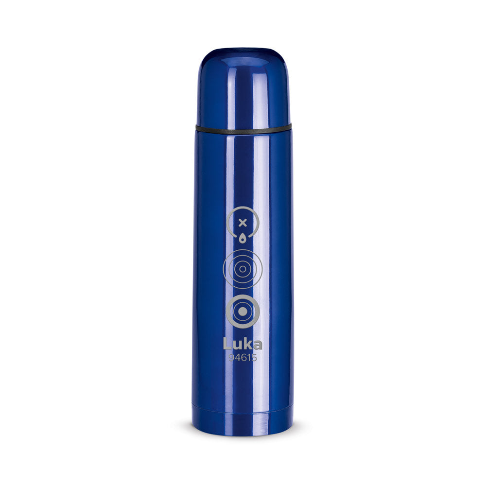 LUKA. Garrafa térmica em aço inoxidável 500 mL
