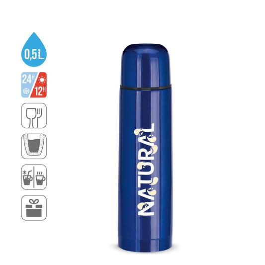 LUKA. Garrafa térmica em aço inoxidável 500 mL