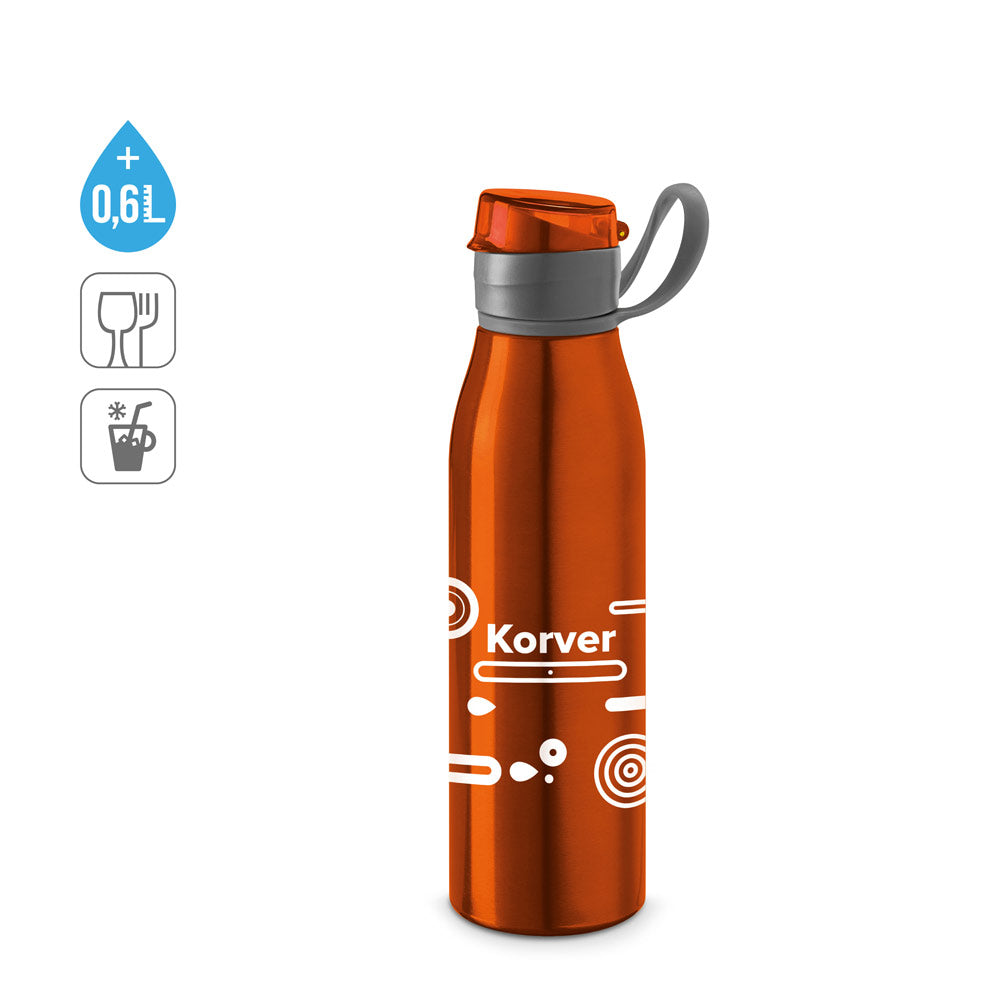 KORVER. Garrafa de desporto em alumínio 650 mL