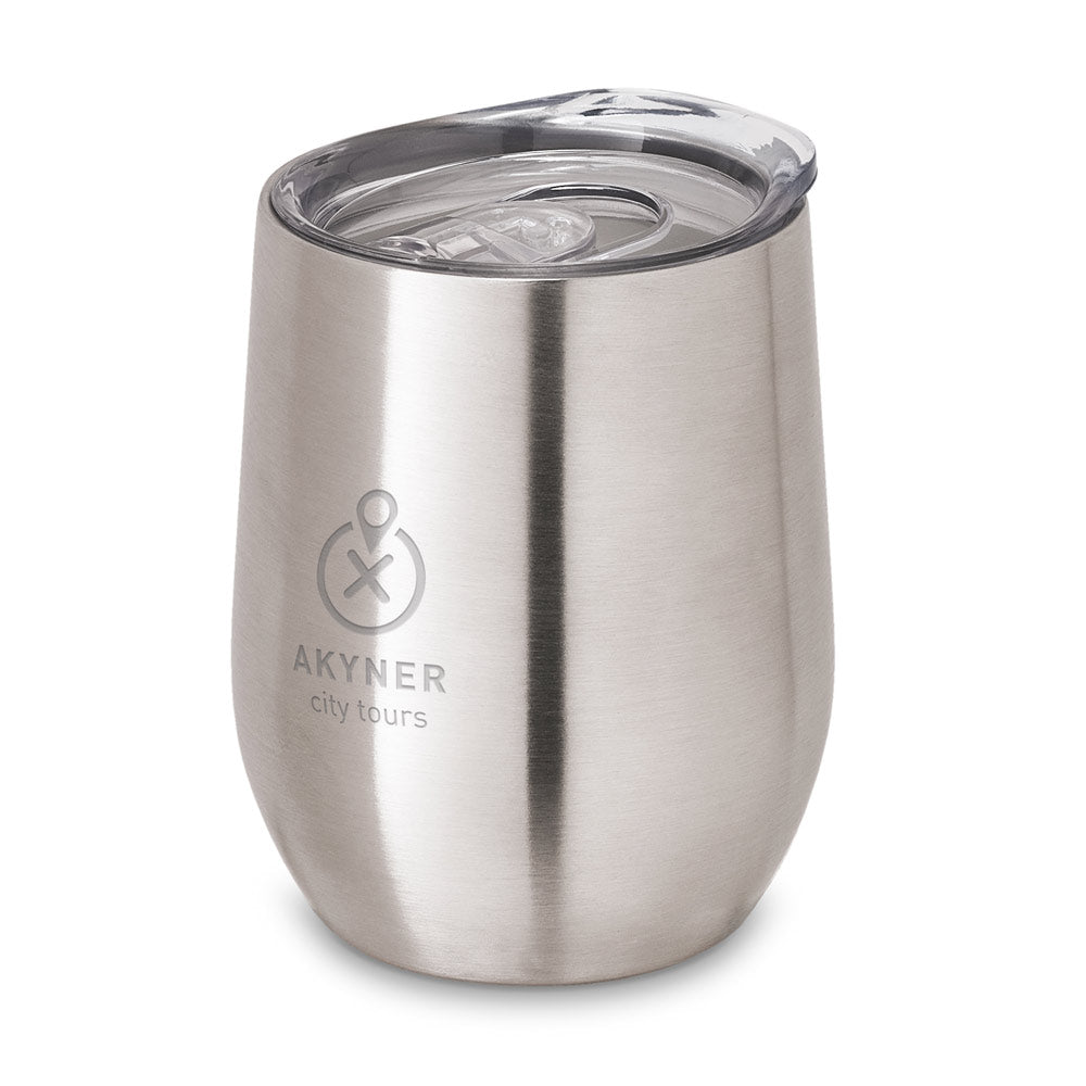 RONDE. Copo de viagem em aço inoxidável 400 mL