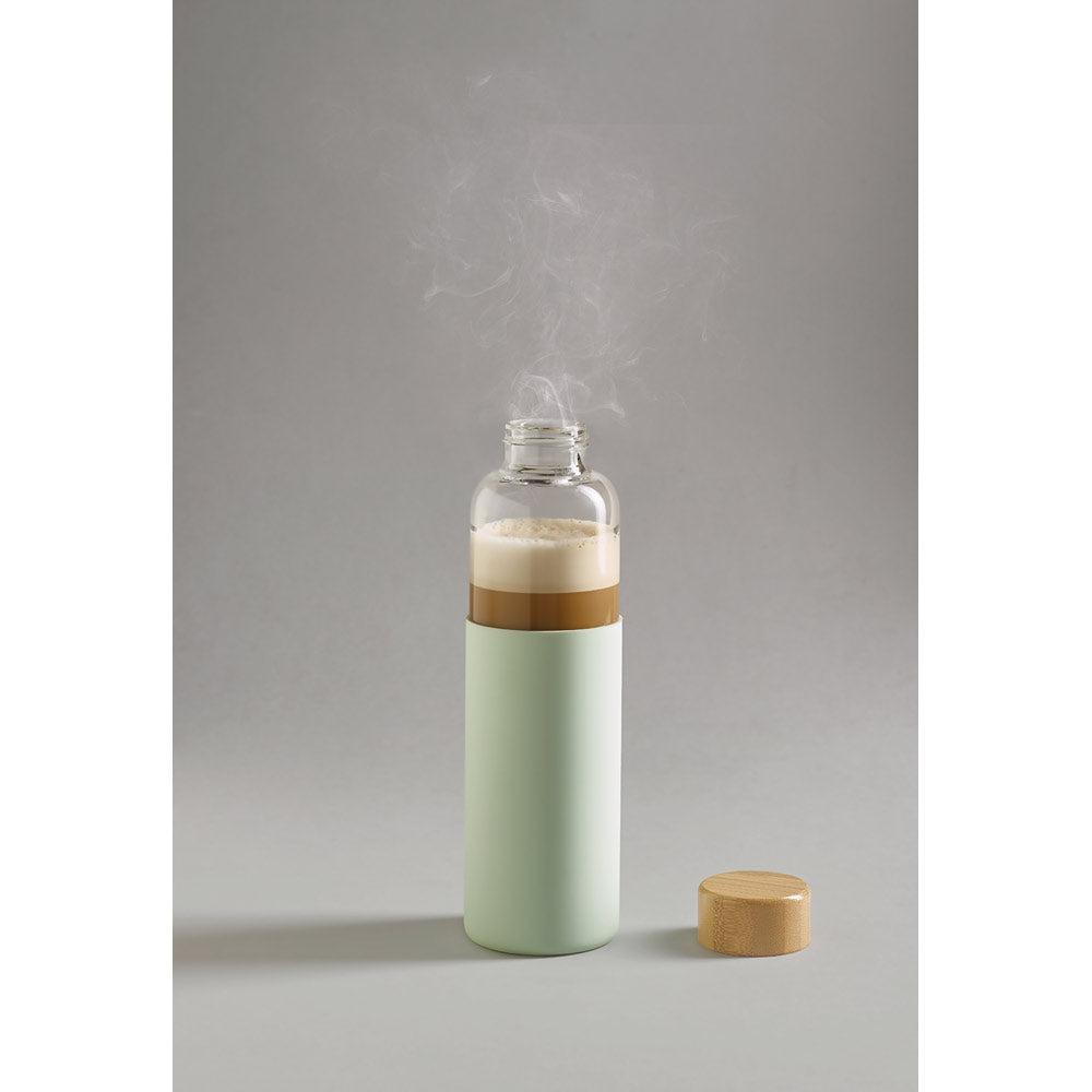 DAKAR. Garrafa em vidro borossilicato e bambu 600 mL