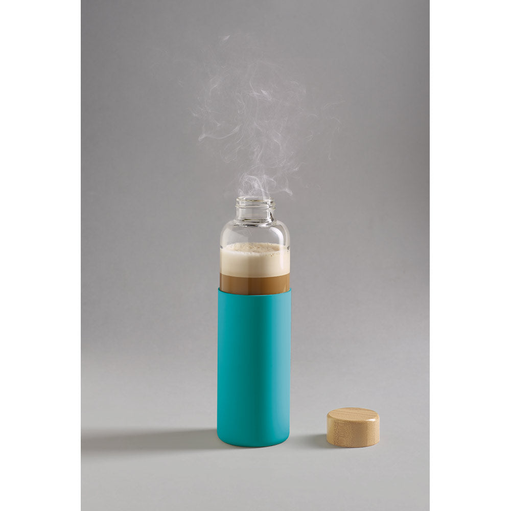 DAKAR. Garrafa em vidro borossilicato e bambu 600 mL