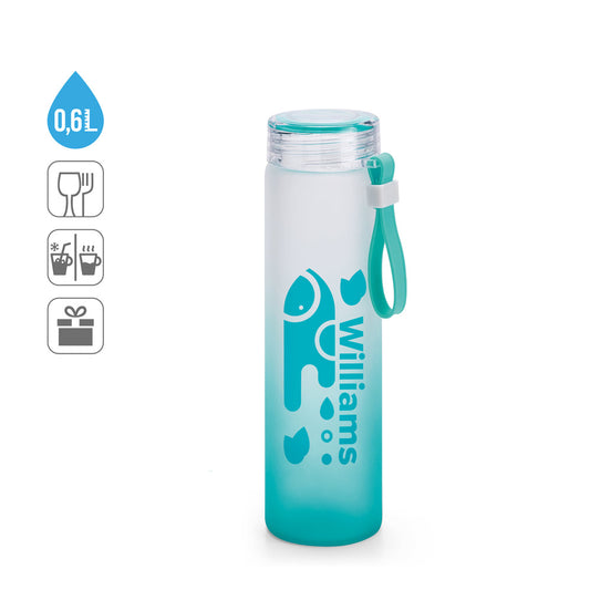 DAKAR. Garrafa em vidro borossilicato e bambu 600 mL