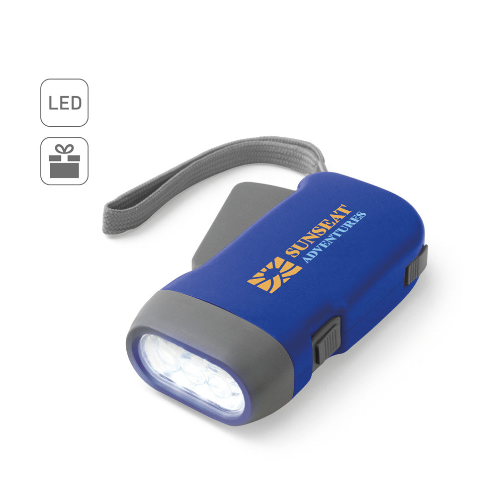 EDDIE. Lanterna dínamo com 3 LEDs