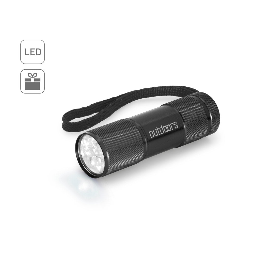 FLASHY. Lanterna em alumínio com 9 LEDs
