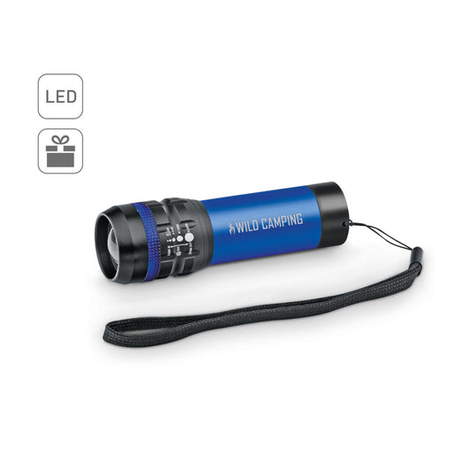 ZOOMIN. Lanterna em alumínio com função zoom com 3 modos de luz