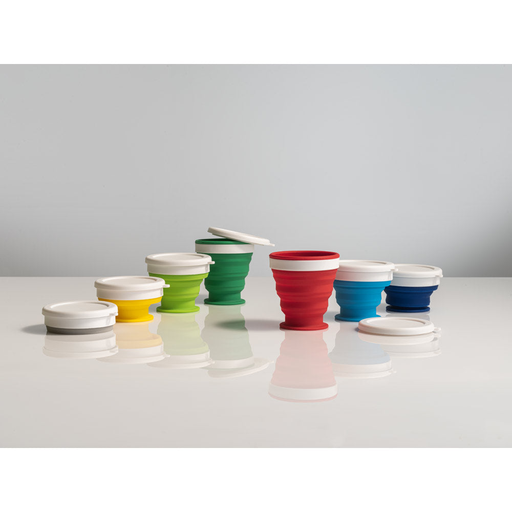 ASTRADA. Copo de viagem dobrável em Silicone e PP 250 mL
