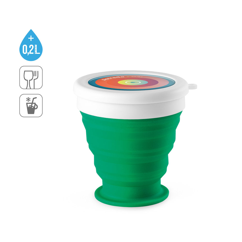 ASTRADA. Copo de viagem dobrável em Silicone e PP 250 mL