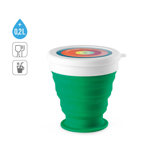 ASTRADA. Copo de viagem dobrável em Silicone e PP 250 mL