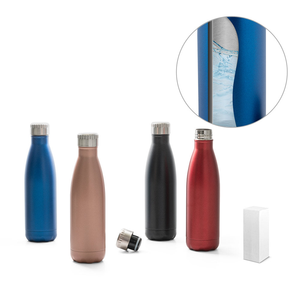 SHOW SATIN. Garrafa em aço inoxidável 500 mL
