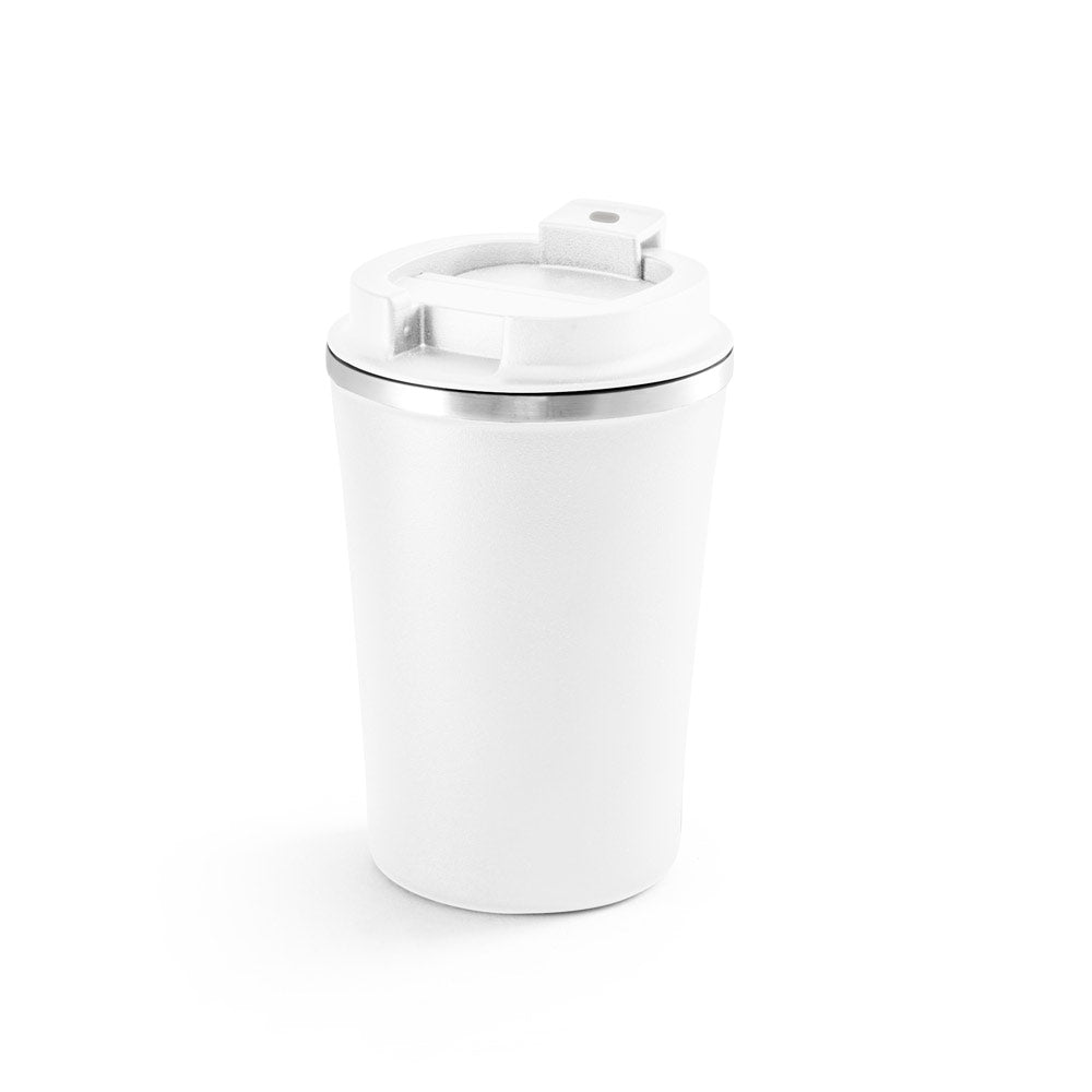 PHELPS. Copo de viagem em aço inoxidável e PP 470 mL