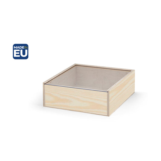BOXIE CLEAR L. Caixa de madeira L