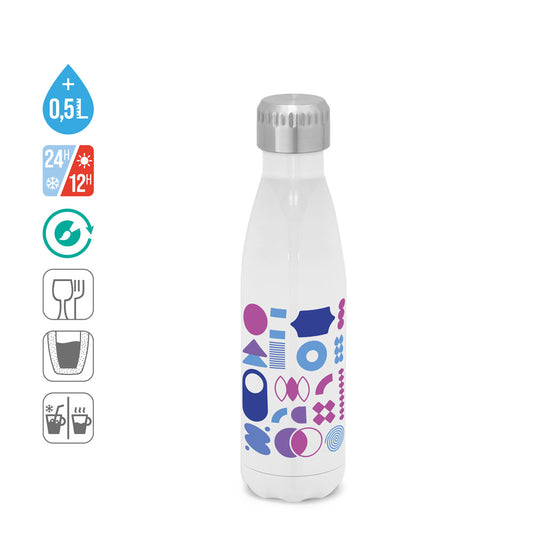 AMORTI M. Garrafa térmica em aço inoxidável para sublimação 510 mL