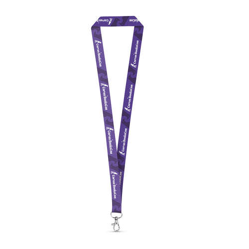 WINDSOR. SET Lanyard SUBLIMATION Long II (20 mm) em poliéster reciclado (100% rPET) com mosquetão de gatilho 20 mm