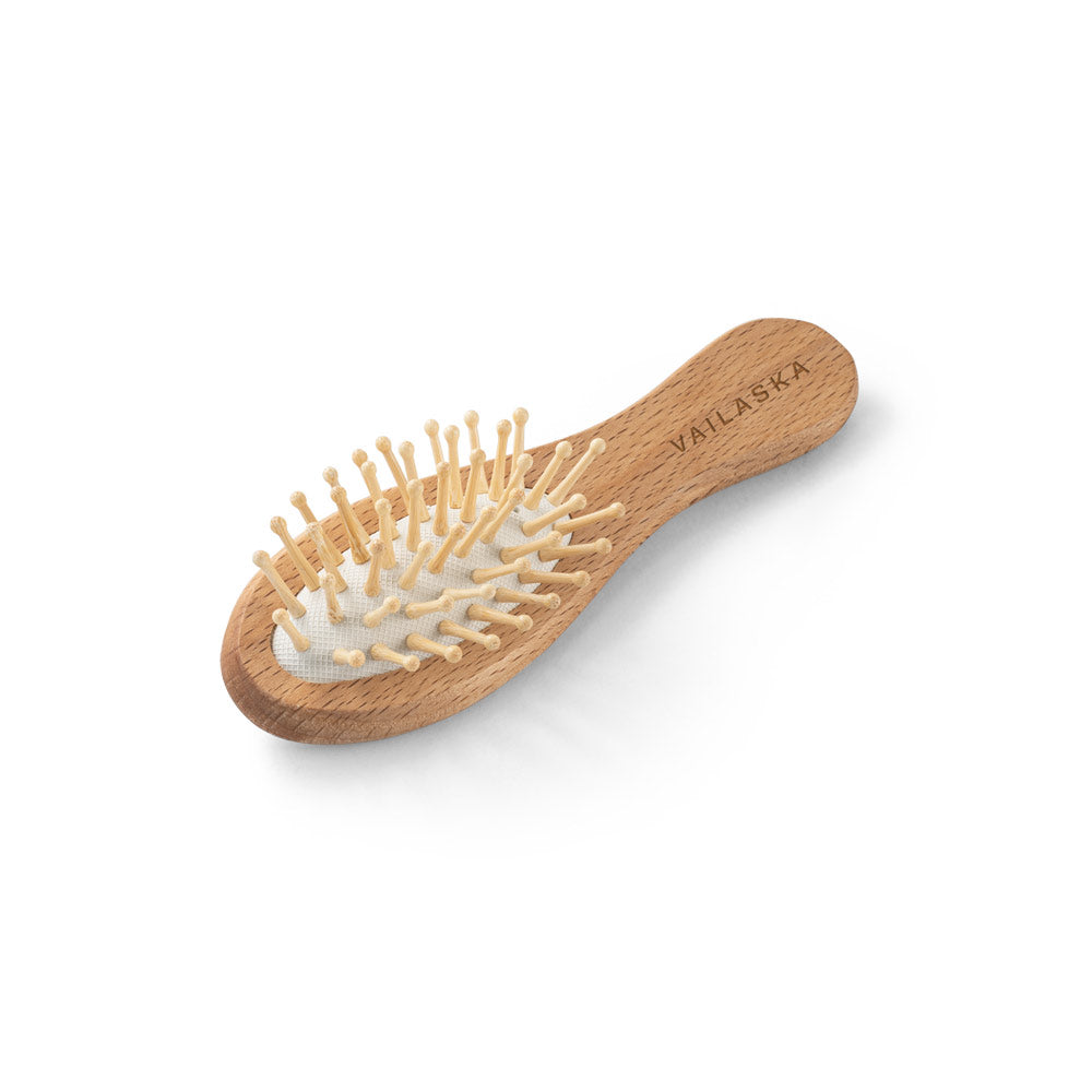 DERN. Escova para cabelo em madeira e dentes em bambu