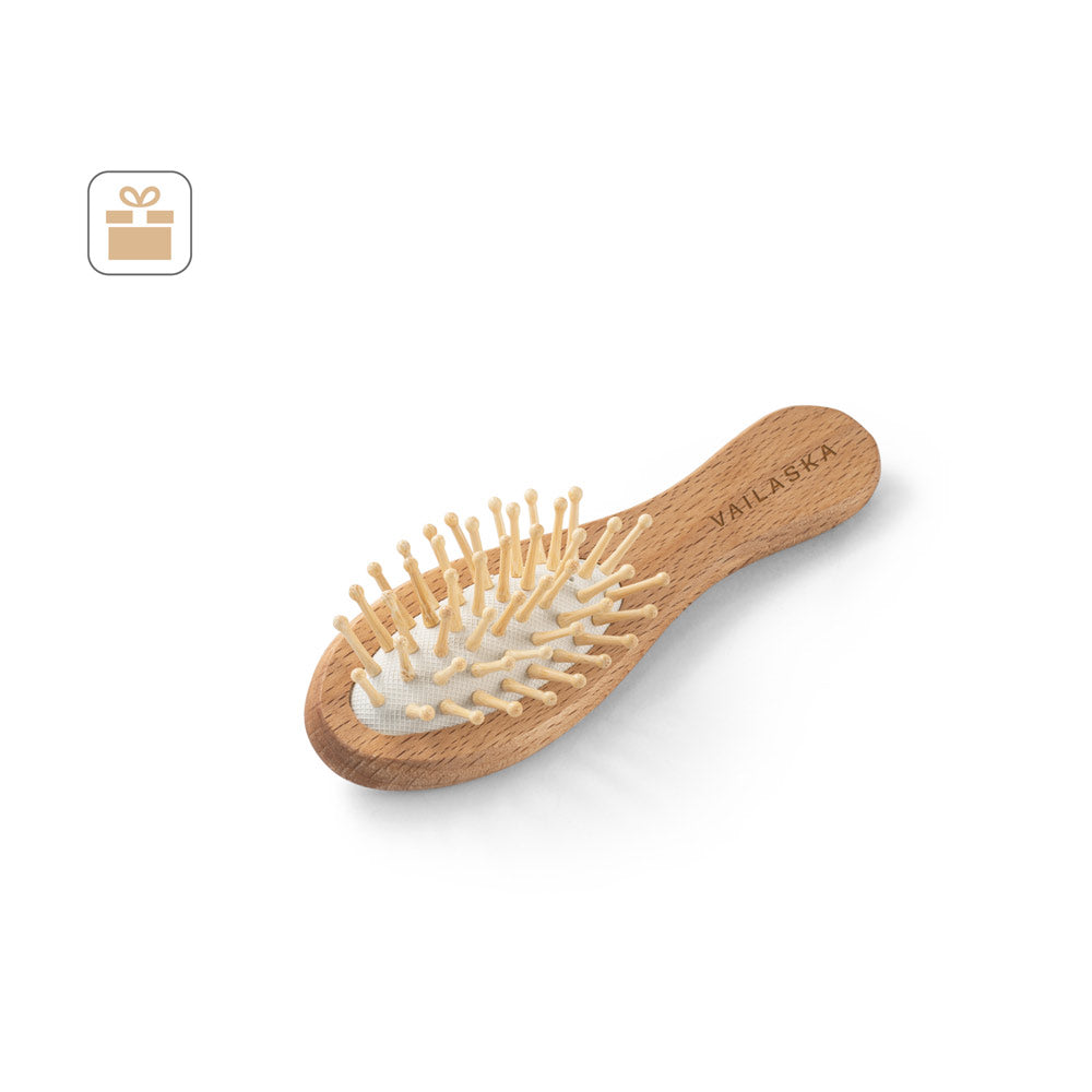 DERN. Escova para cabelo em madeira e dentes em bambu