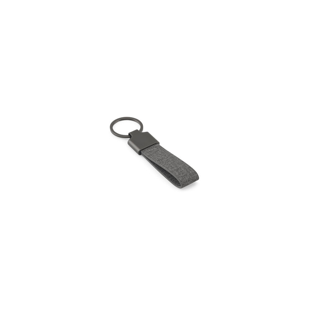RAVEN. Porta-chaves em metal e pet reciclado (30% reciclado) com formato retangular