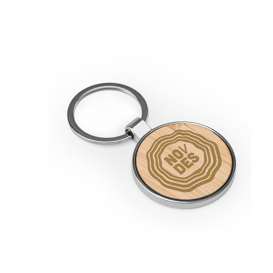 GASTON ROUND. Porta-chaves em ferro com formato redondo em zinco e bambu