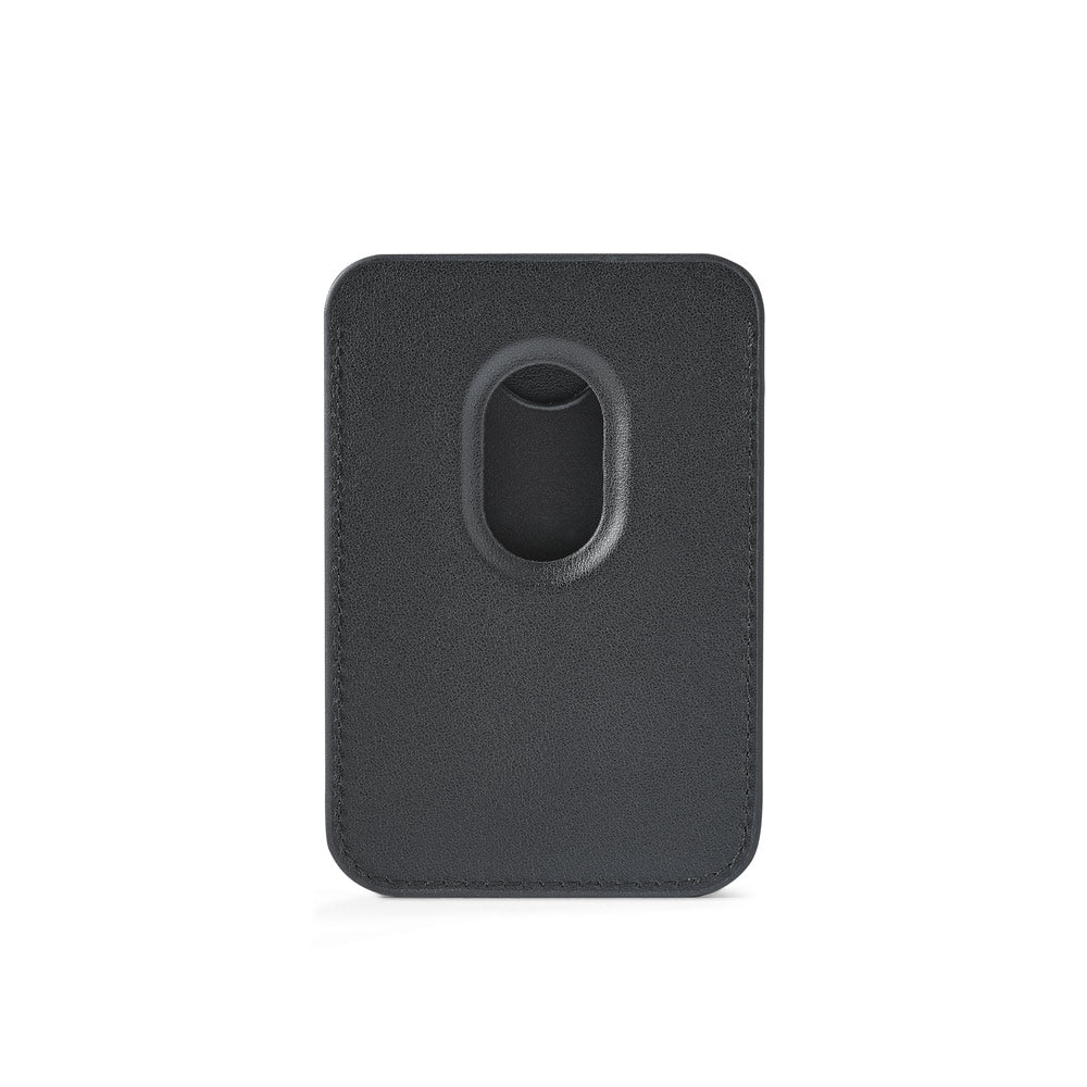 CONNOR. Porta-cartões magnético em PU, de fácil fixação na parte traseira do telemóvel, com bloqueio RFID