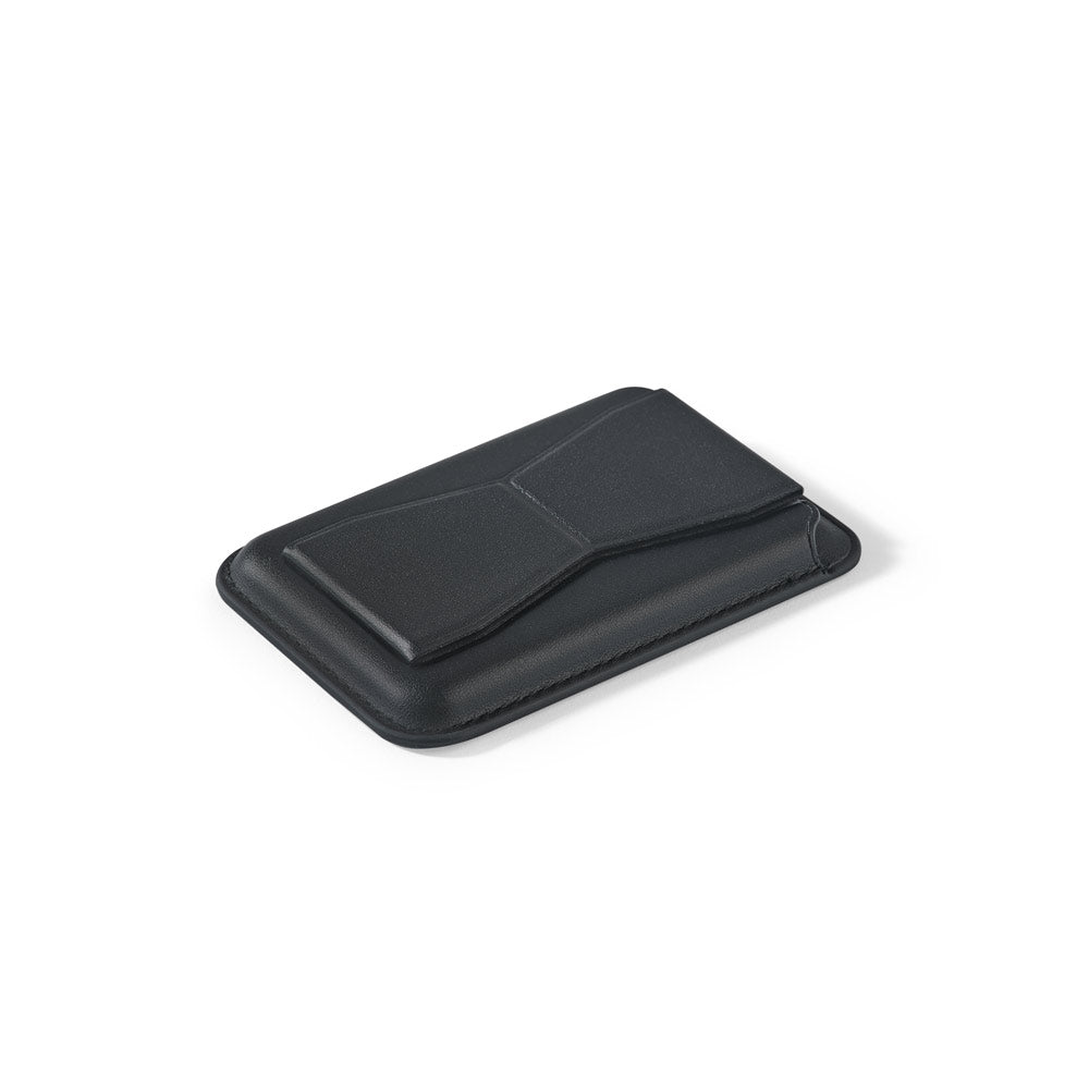 CONNOR. Porta-cartões magnético em PU, de fácil fixação na parte traseira do telemóvel, com bloqueio RFID
