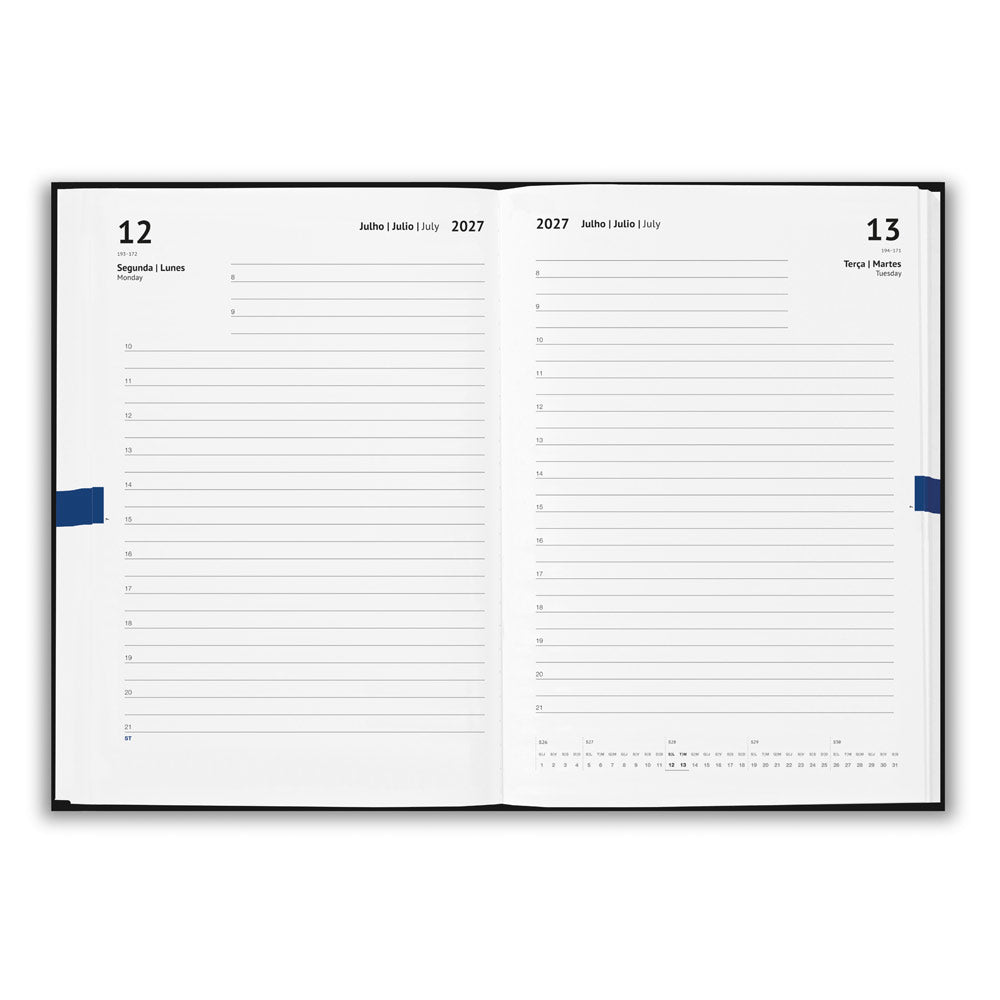 SPENSER A5. Agenda A5 com capa rígida em PU