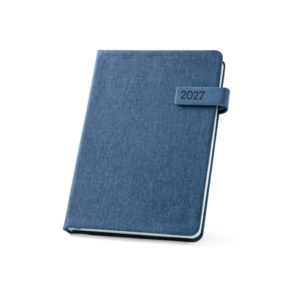ANDRESEN A5. Agenda A5 em poliéster reciclado (100% rPET)