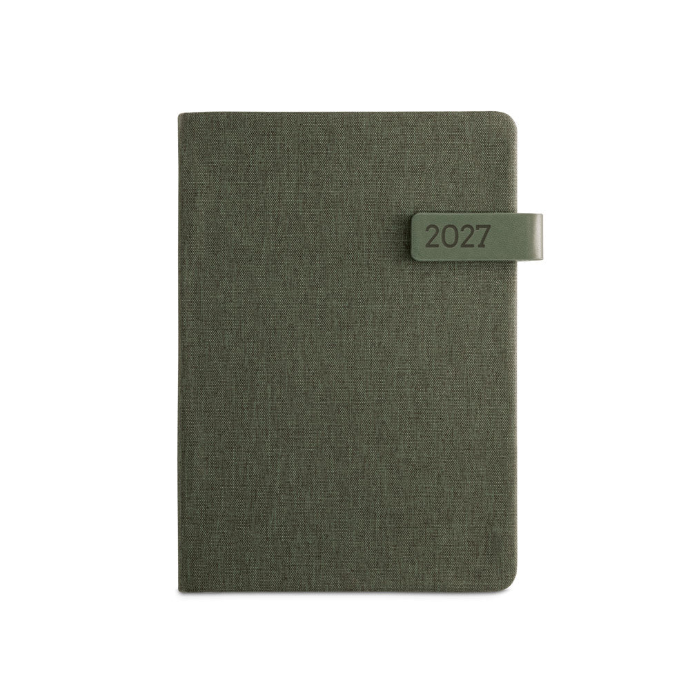 ANDRESEN A5. Agenda A5 em poliéster reciclado (100% rPET)