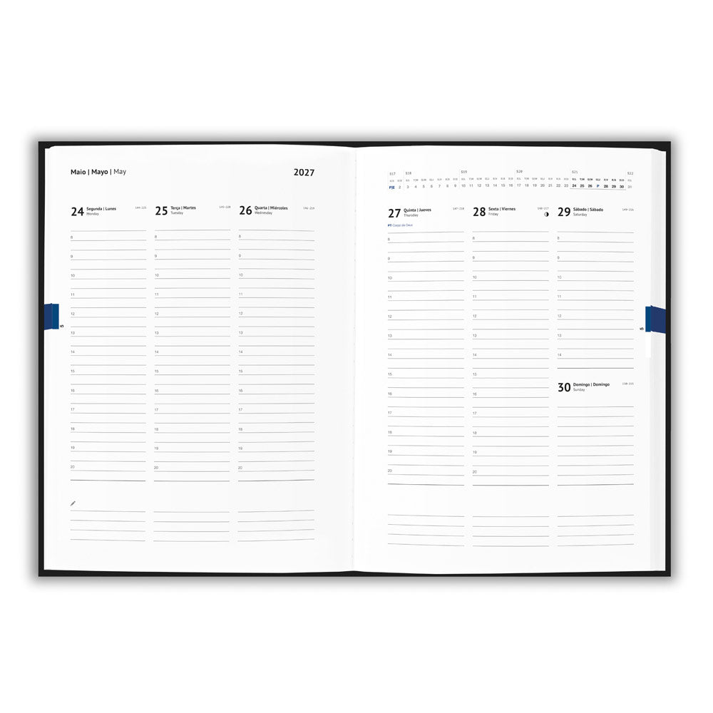 ANDRESEN B5. Agenda em poliéster reciclado (100% rPET)
