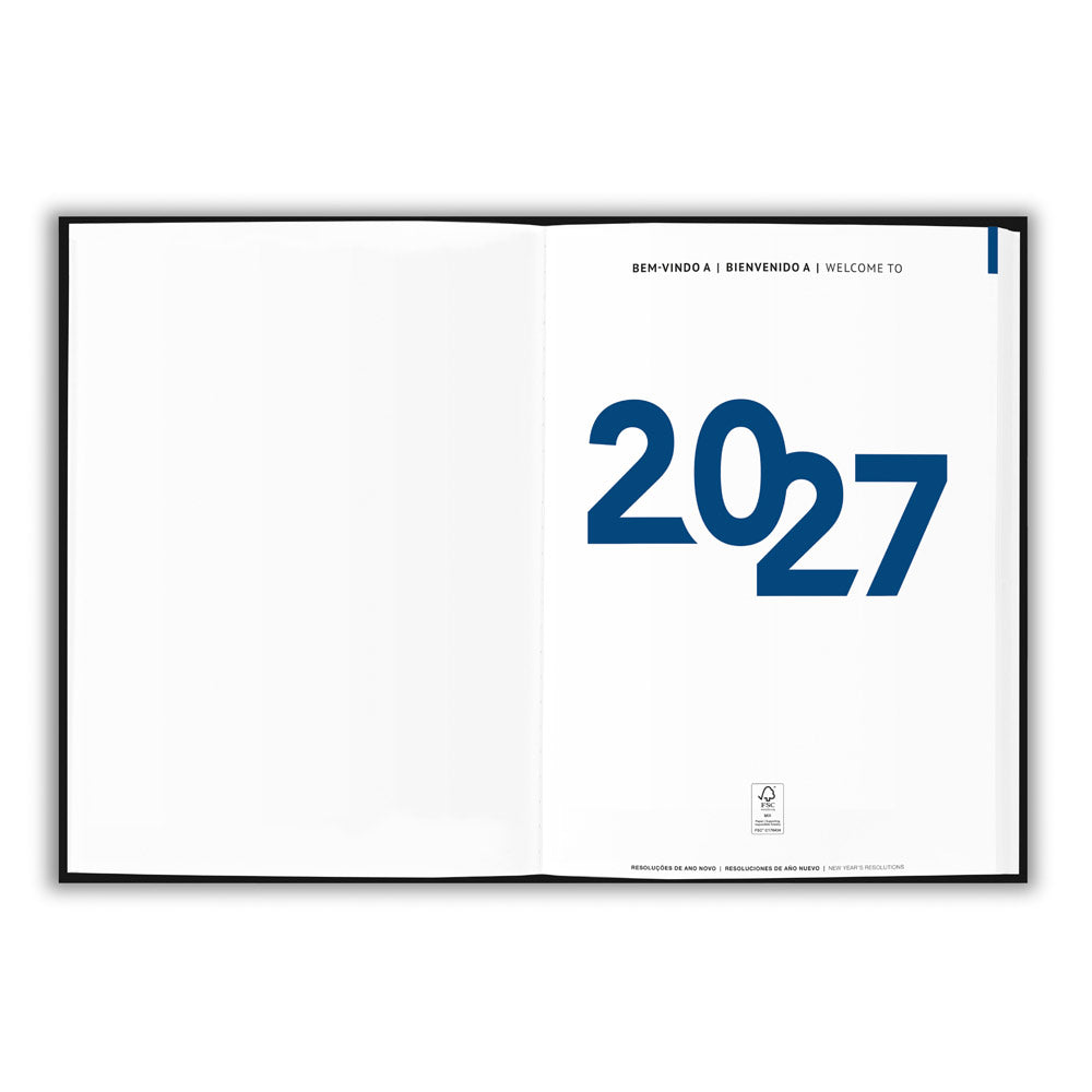 ANDRESEN B5. Agenda em poliéster reciclado (100% rPET)