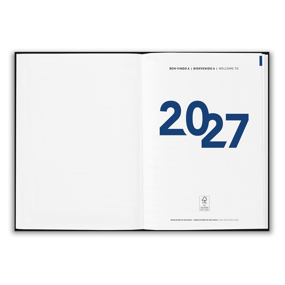 TAGORE A5. Agenda A5 em pele (58% reciclada)
