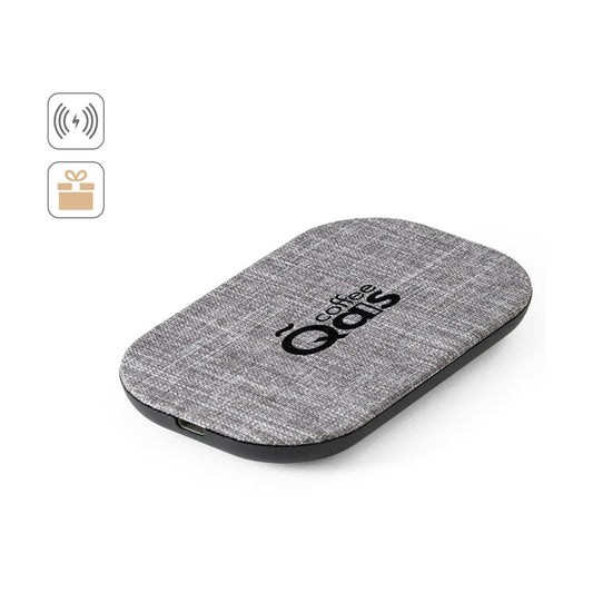 RENEWAL CHARGER. Carregador wireless rápido 10W em PET reciclado (100% rPET)