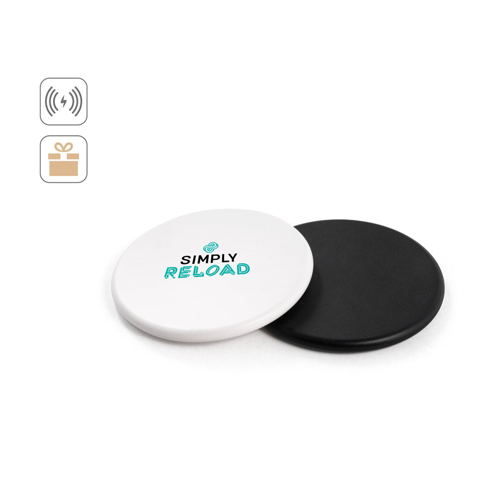 SOVERY. Carregador wireless rápido 10W em ABS reciclado (100% rABS)