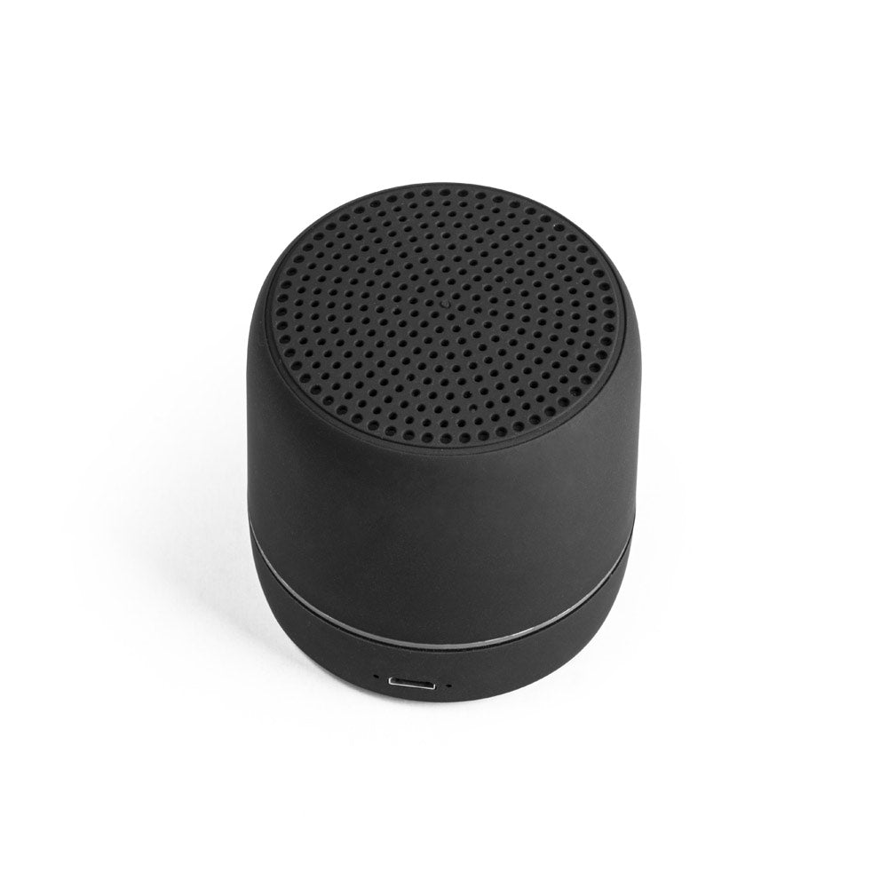 TURING. Coluna de som portátil de 3W com 4h de autonomia em ABS reciclado (100% rABS)