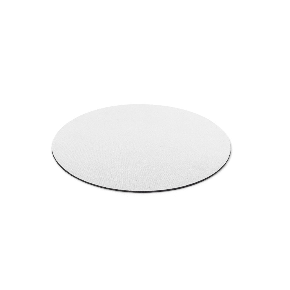 BLAIR ROUND. Tapete de rato de formato redondo com base em borracha