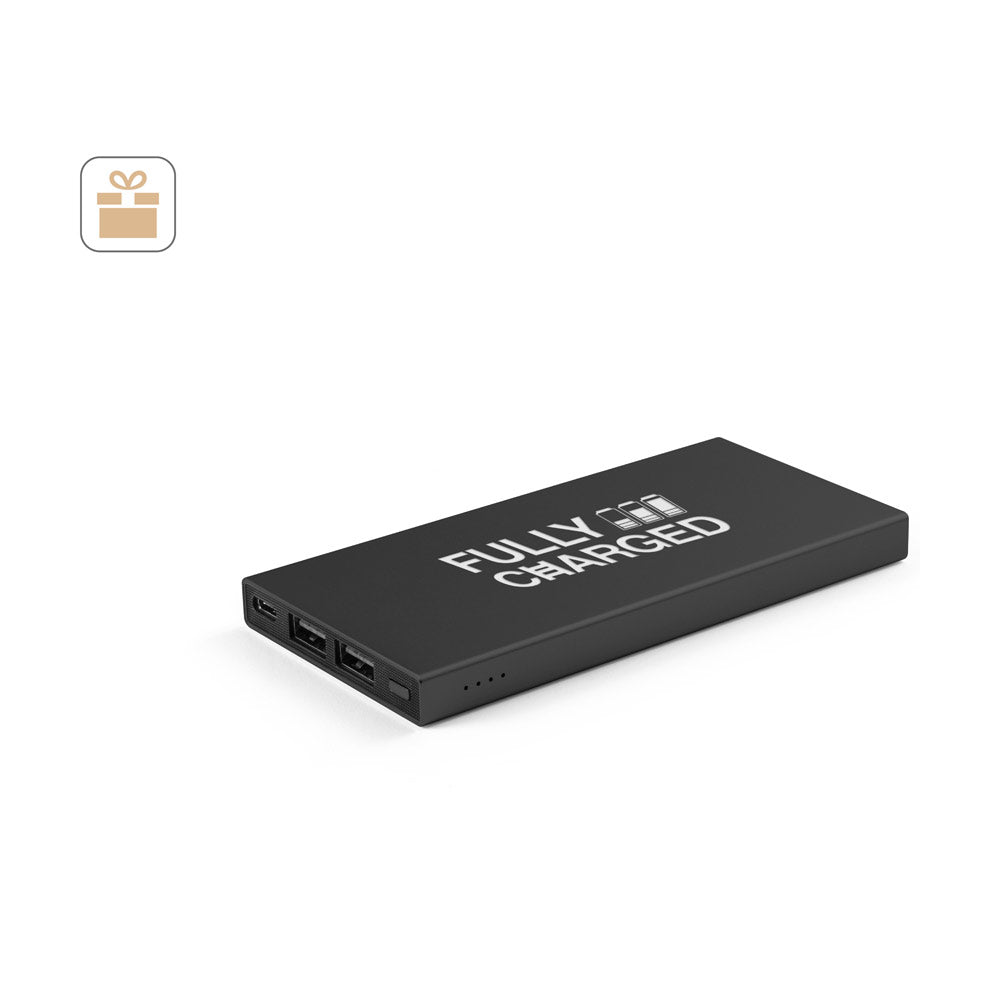 DOROTHY 5. Power bank 5'000 mAh em alumínio reciclado (100% rAL)