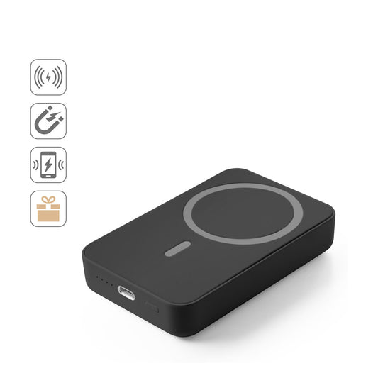 AMPERE 10. Power bank magnética 10'000 mAh com carregador wireless super rápido 15W em ABS reciclado (100% rABS)