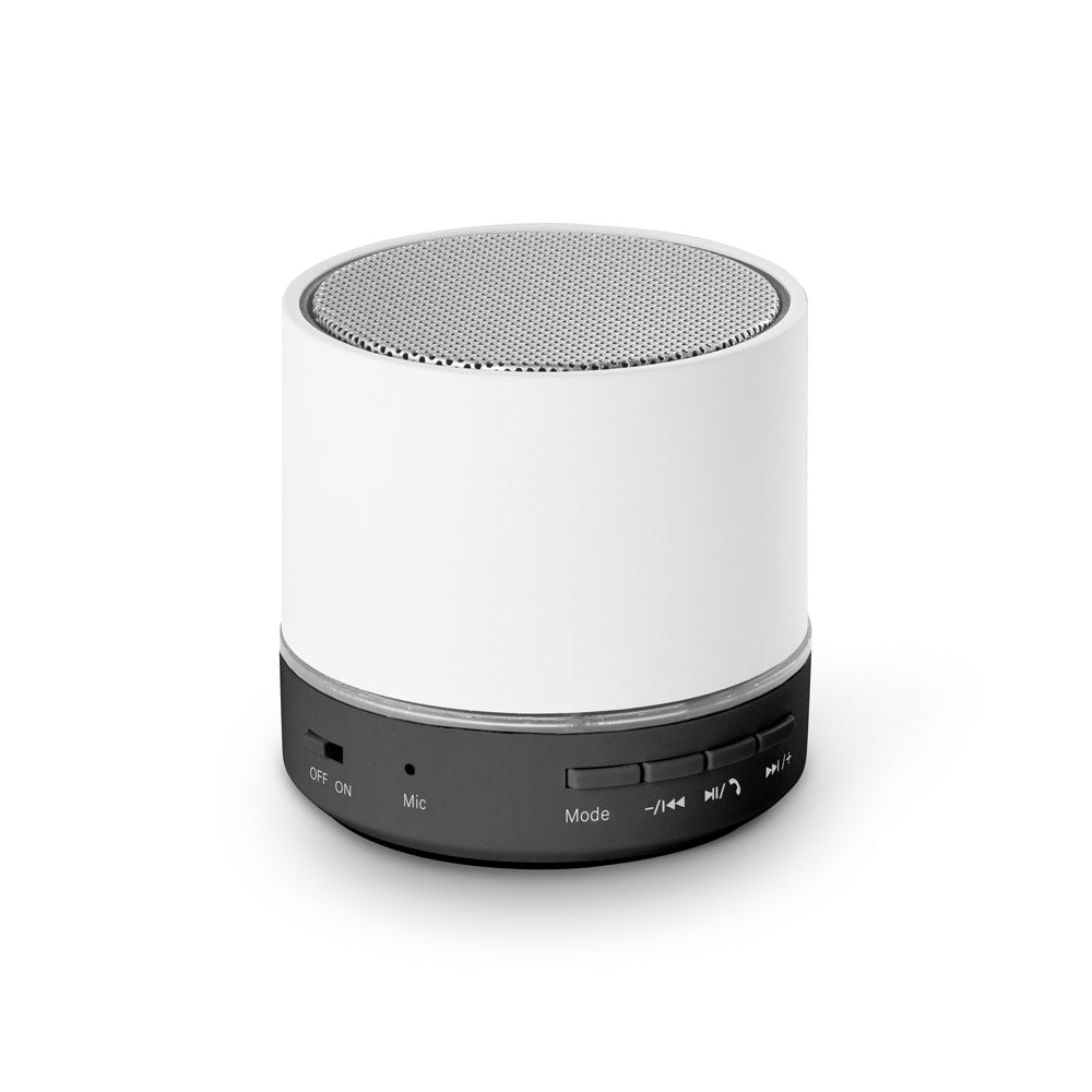 RE-PEREY. Coluna de som portátil de 3W com 4h30m de autonomia em ABS reciclado (100% rABS)