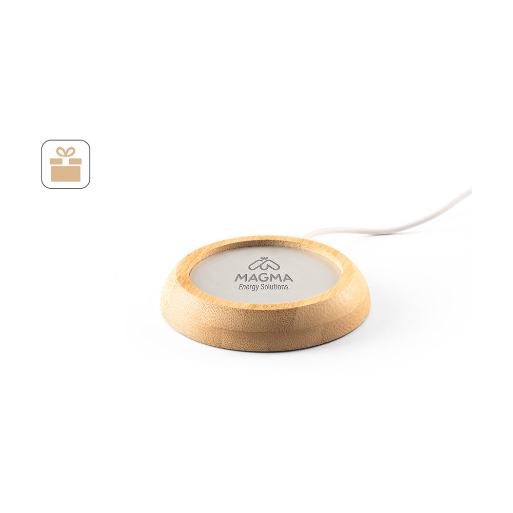 GATES. Aquecedor de canecas com corpo em bambu