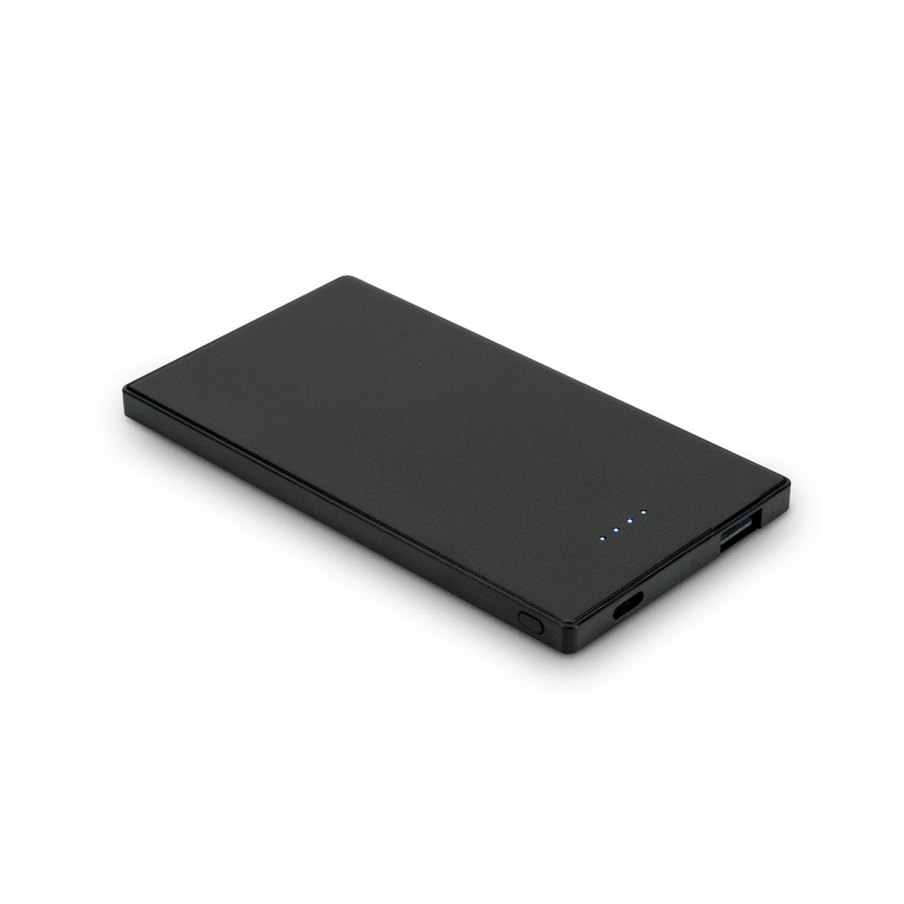 DENNING. Power bank 5'000 mAh slim em aço inoxidável