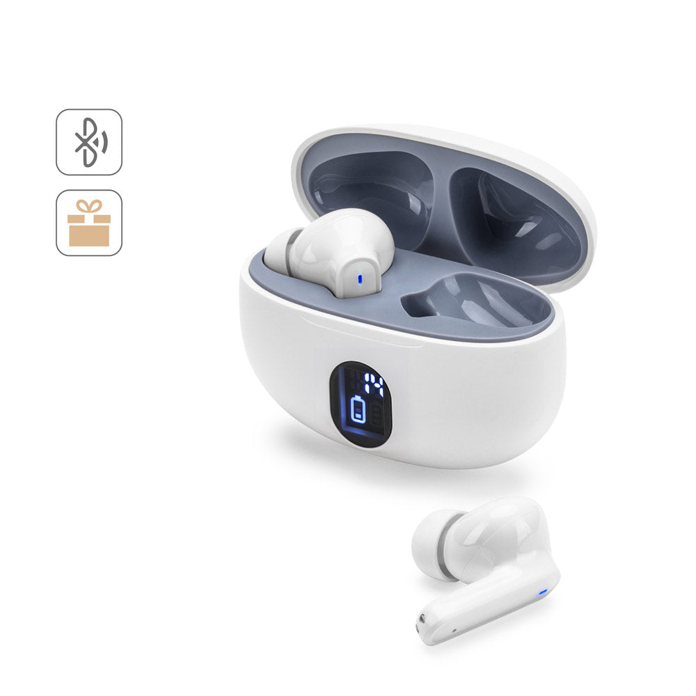 CAETANO. Auriculares sem fios com 4h de autonomia em ABS reciclado (100% rABS)