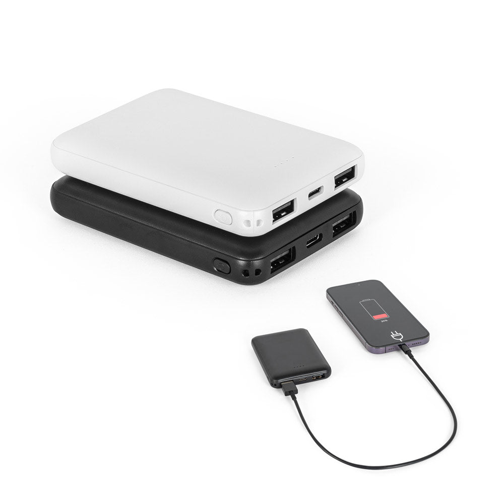 LEAKEY 5. Power bank 5'000 mAh em ABS reciclado (100% rABS)