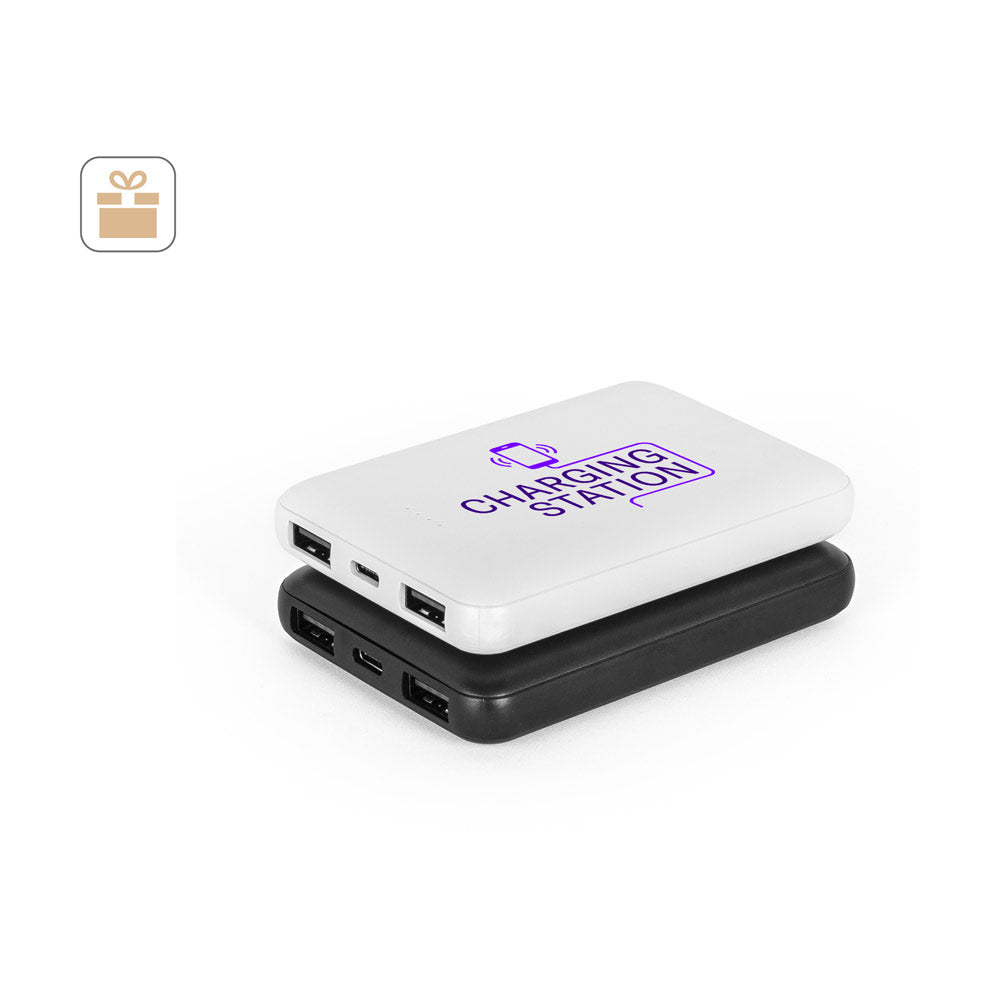 LEAKEY 5. Power bank 5'000 mAh em ABS reciclado (100% rABS)