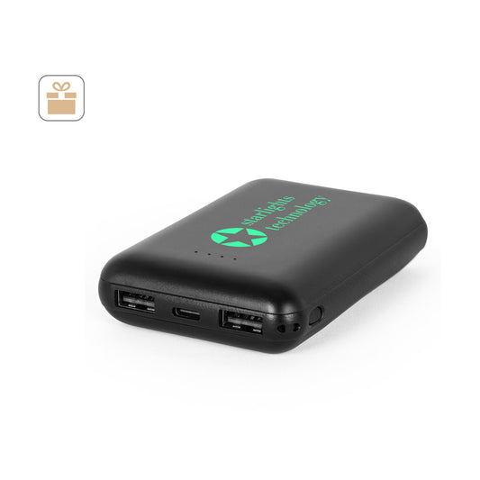 LEAKEY 8. Power bank 8'000 mAh em ABS reciclado (100% rABS)