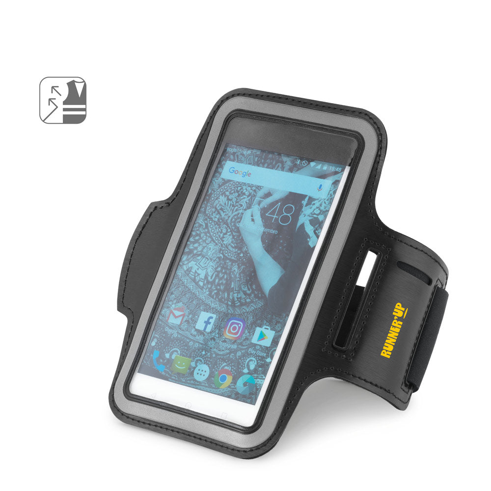 CONFOR. Braçadeira em PU e soft shell para smartphone 6'5''