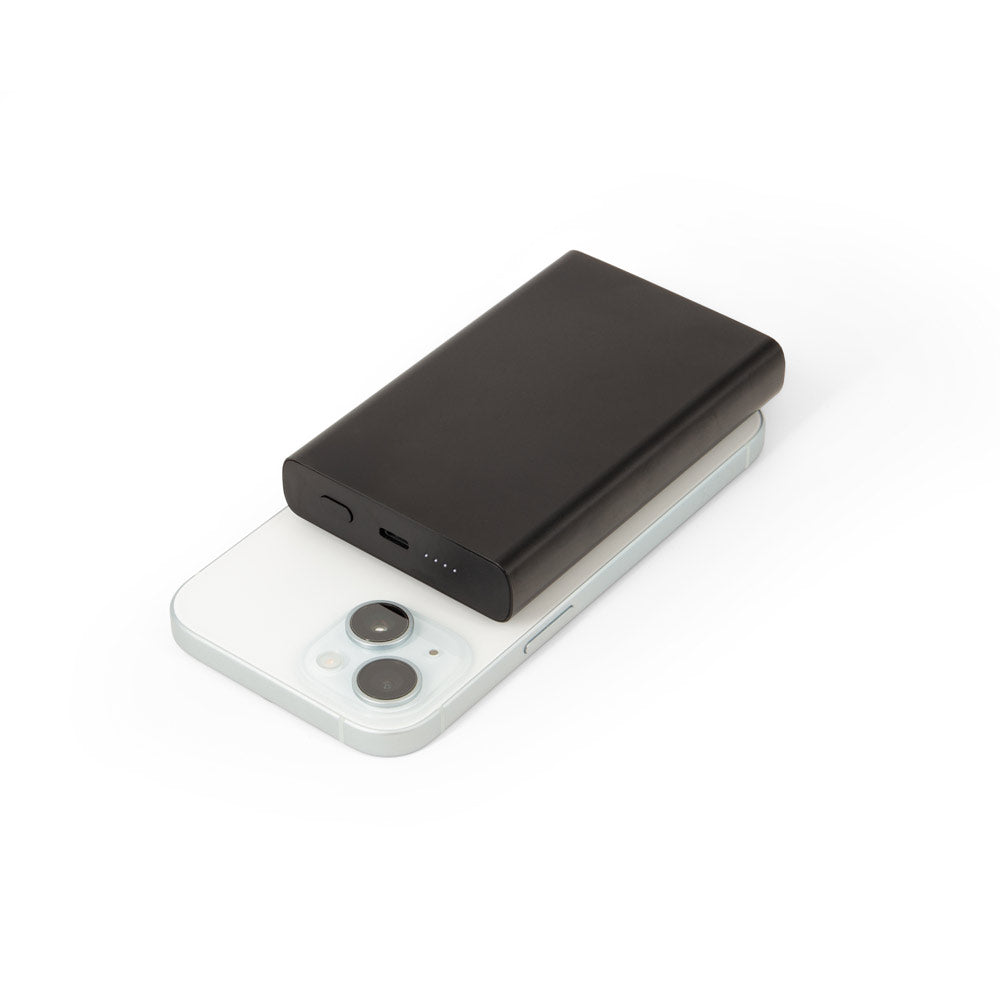WRIGHT 10. Power bank magnética com carregamento super-rápido em alumínio reciclado e ABS reciclado 10'000 mAh