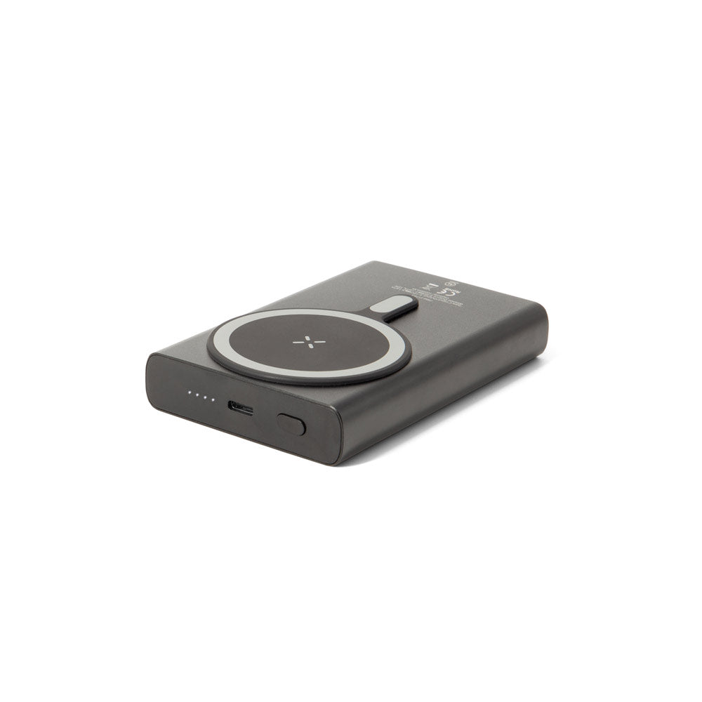 WRIGHT 10. Power bank magnética com carregamento super-rápido em alumínio reciclado e ABS reciclado 10'000 mAh